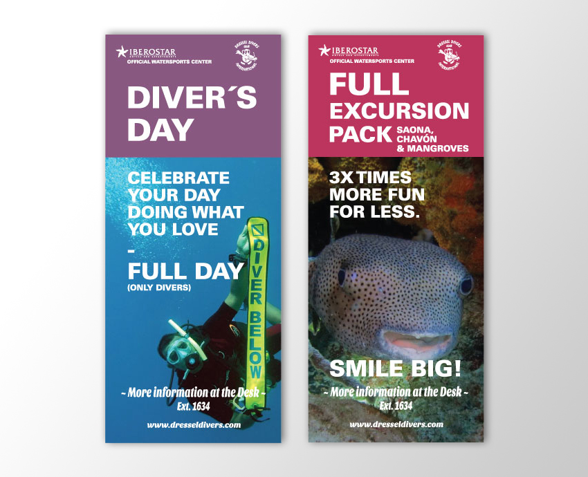 Flyers actividades acuáticas & buceo // Dressel Divers