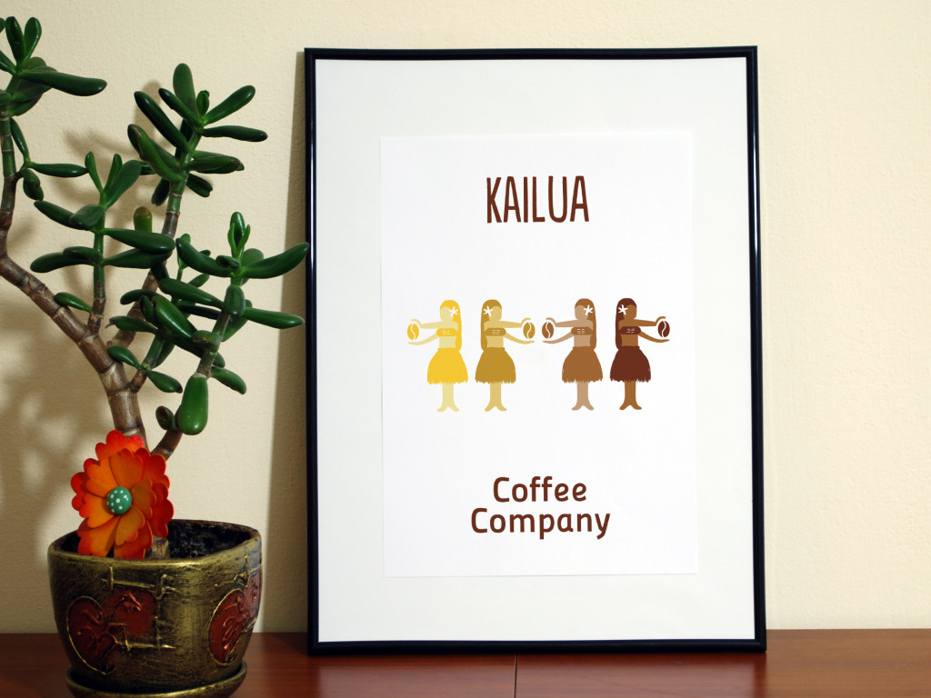 Aplicación del logo en lámina impresa // Kailua