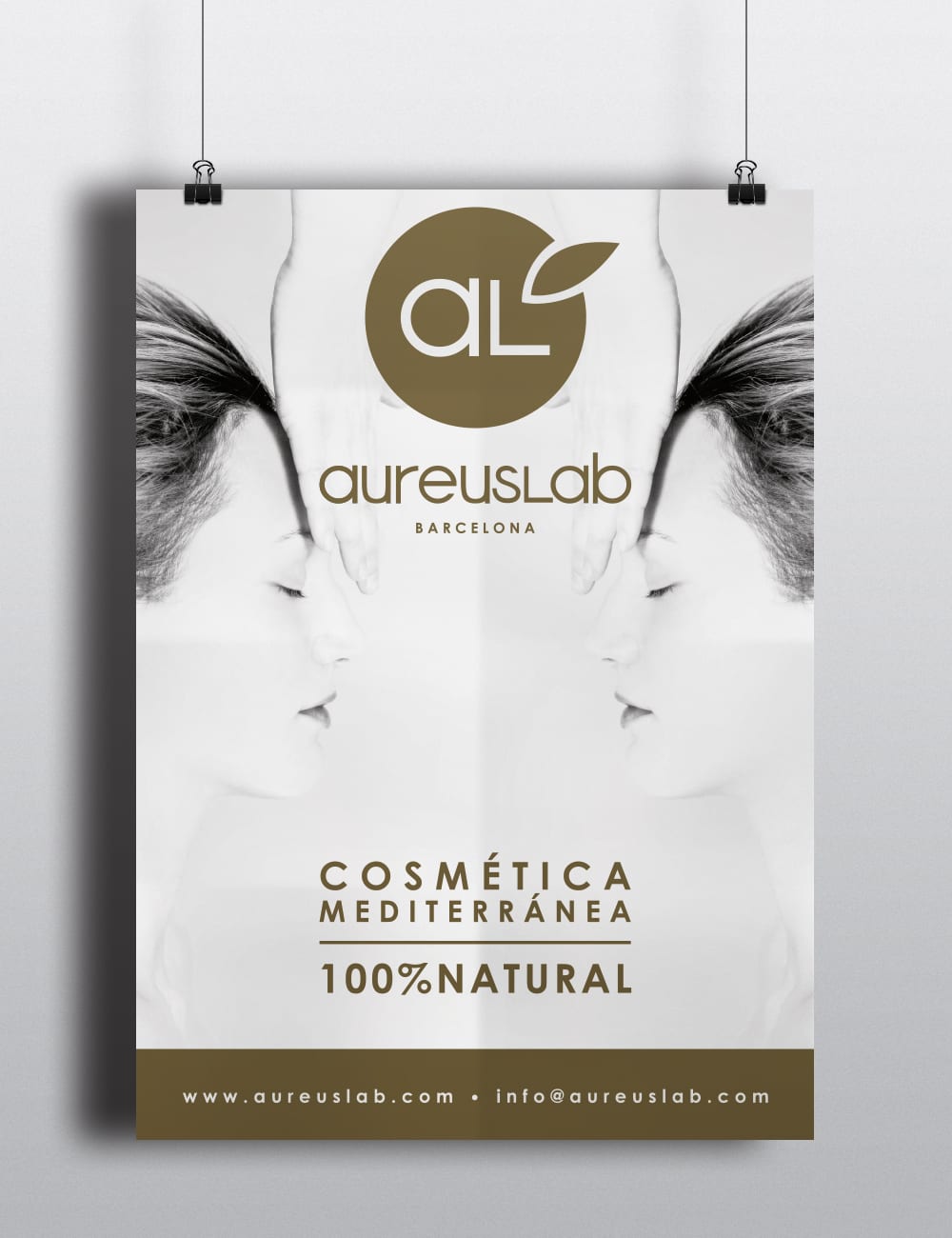 poster-cartel-aureuslab-marca-imagen-aplicación-logo-diseño-impreso-print